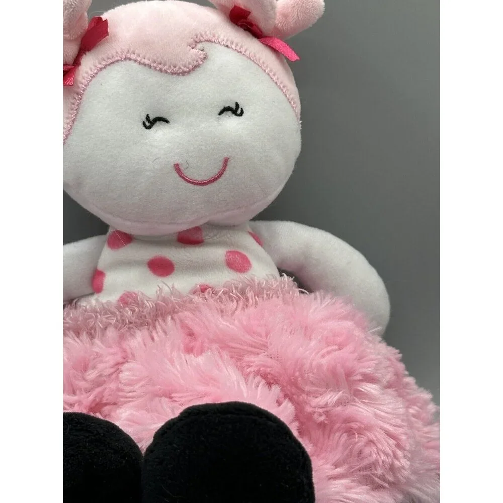 Baby Starters‎ 2016 Lovey Plush Doll Pink White Polka Dots 12'' Stuffed Animal